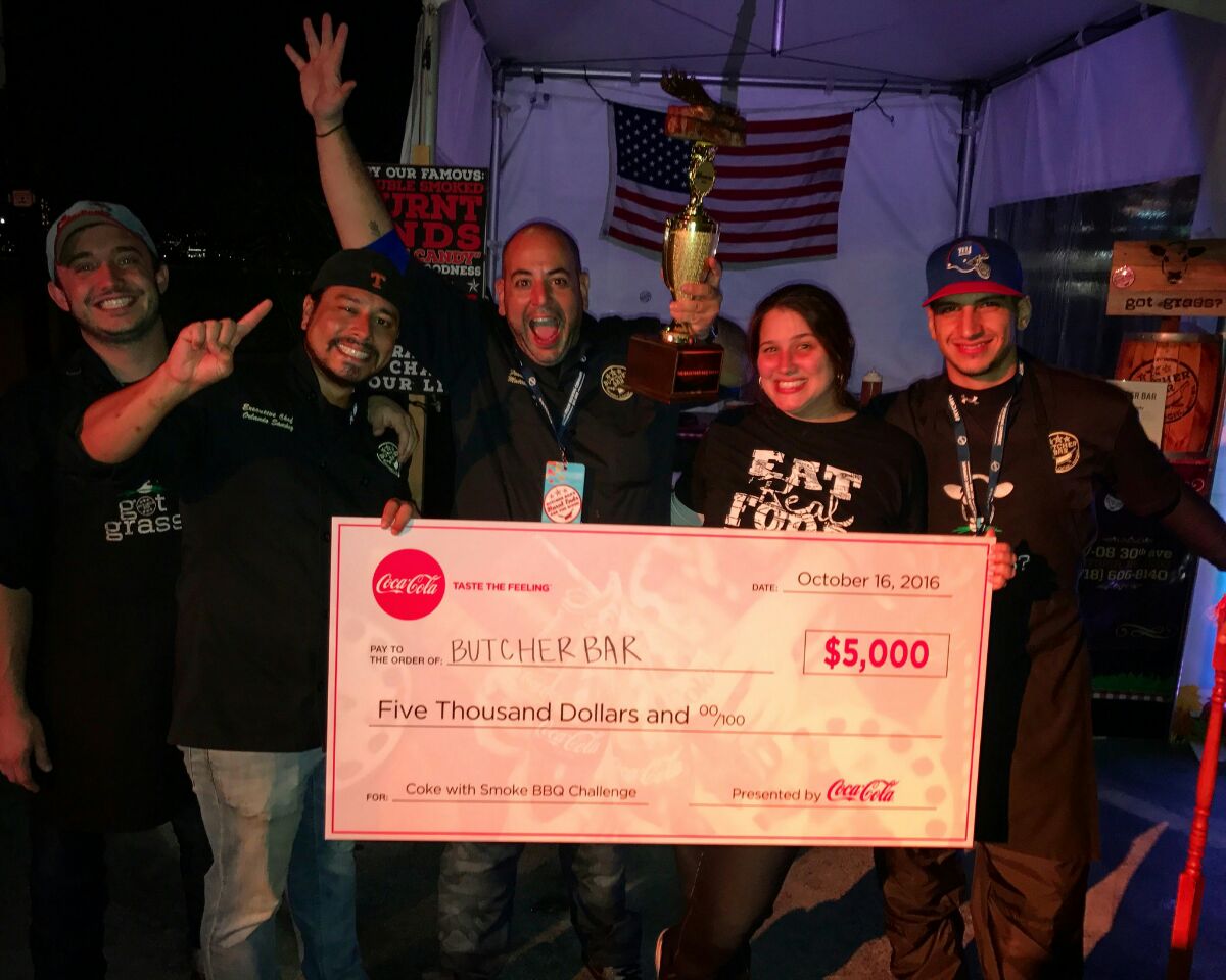 Owner Matthew & his crew celebrating the win