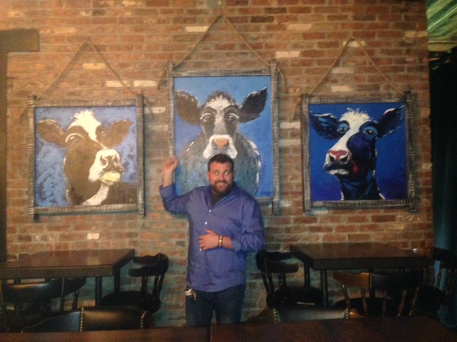 Owner Michael with Cows: