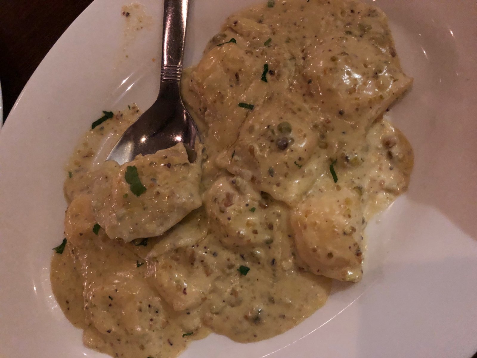 Palermo pistachio cheese ravioli