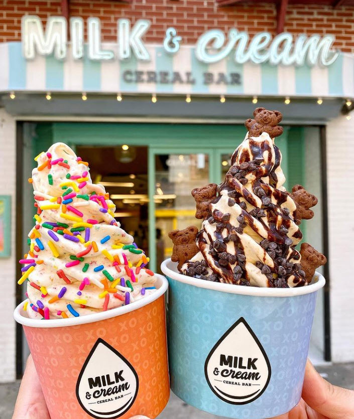 Image Ice cream @milkandcreambar Instagram