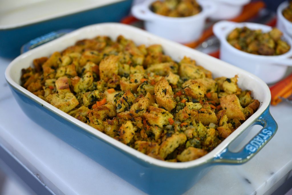 Brown Butter Herb Stuffing Pig Beach Heat Eat Thanksgiving 1