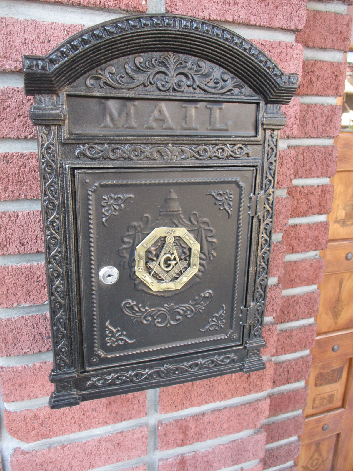 Advance Masonic Temple new mailbox Photo by Barry Ward 1
