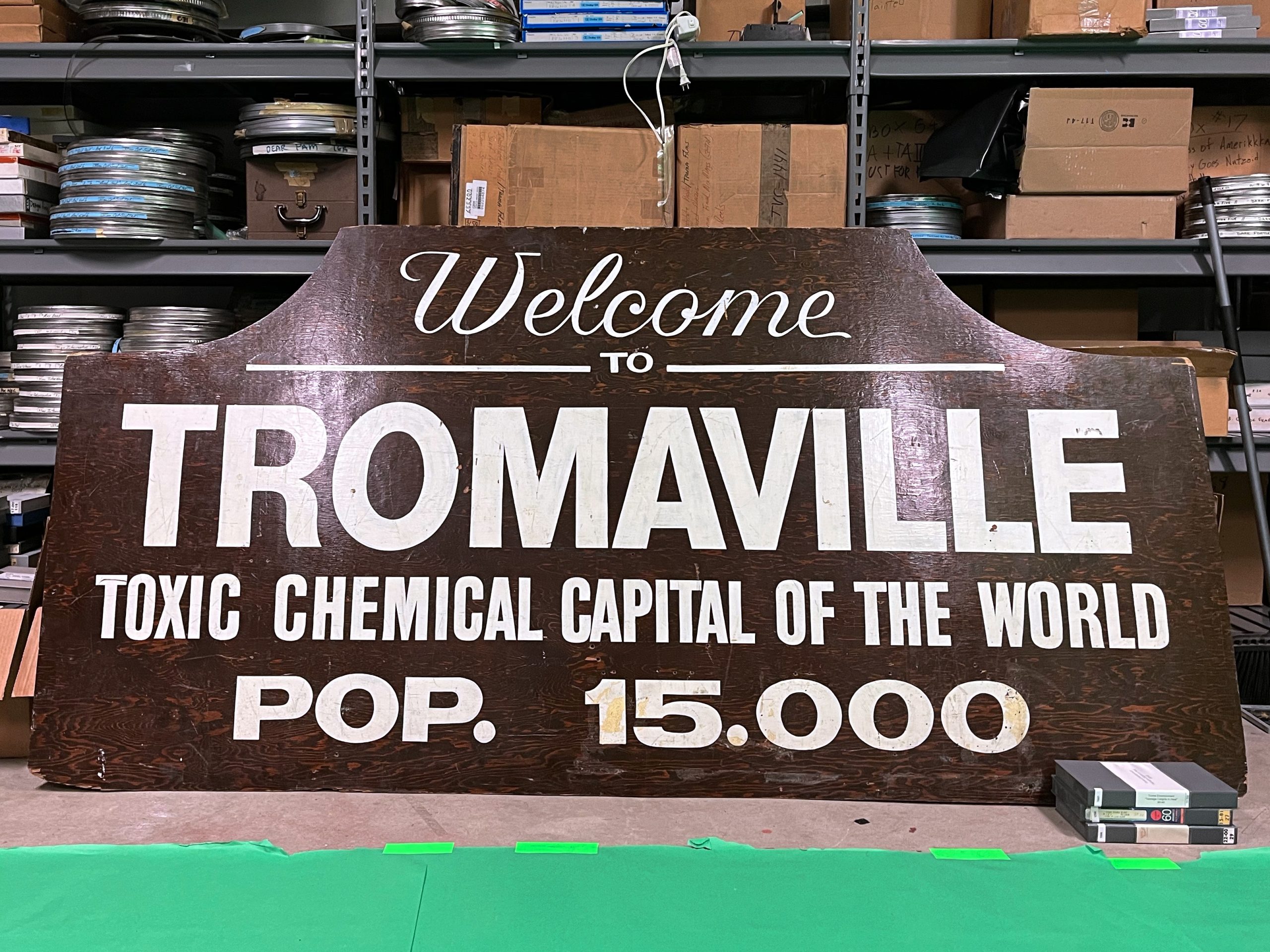 Photo 1 Original Tromaville sign from The Toxic Avenger 1985 1