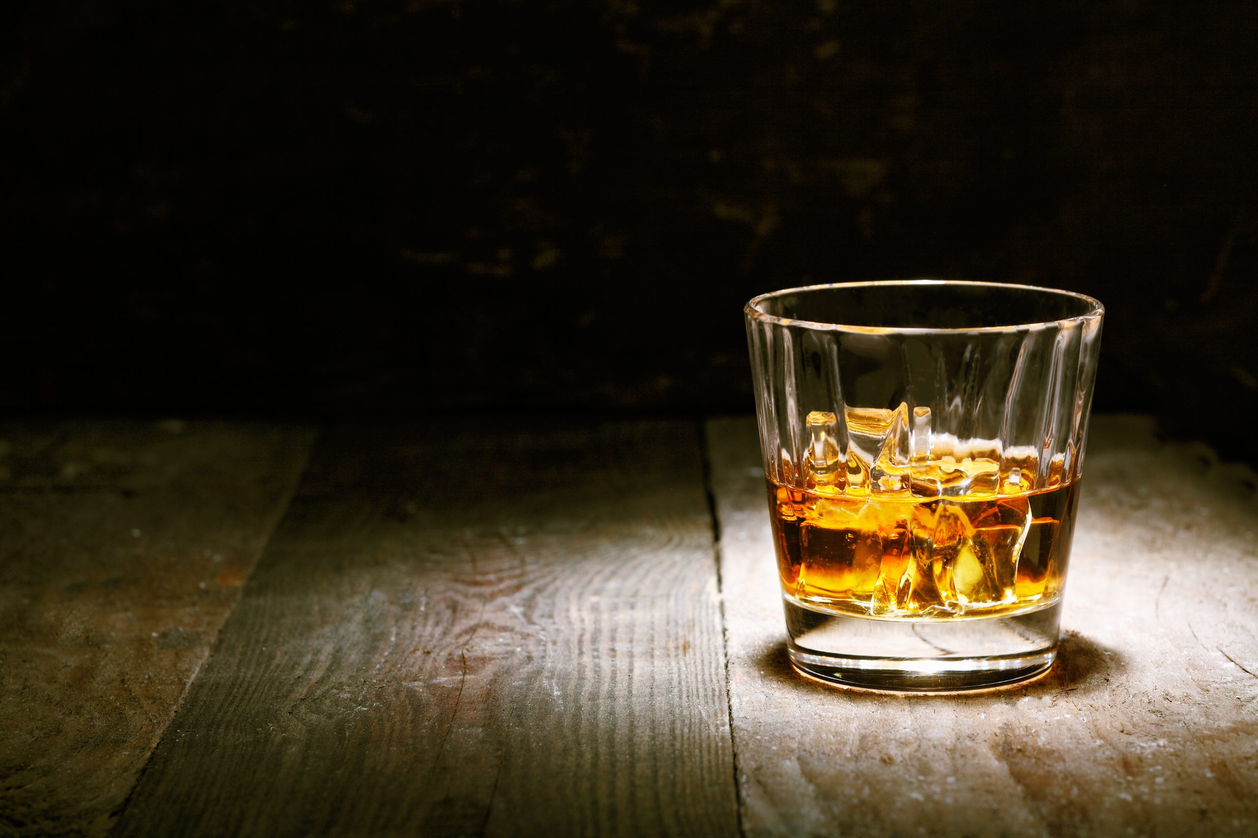 Scotch,On,Wooden,Background,With,Copyspace.,An,Old,And,Vintage