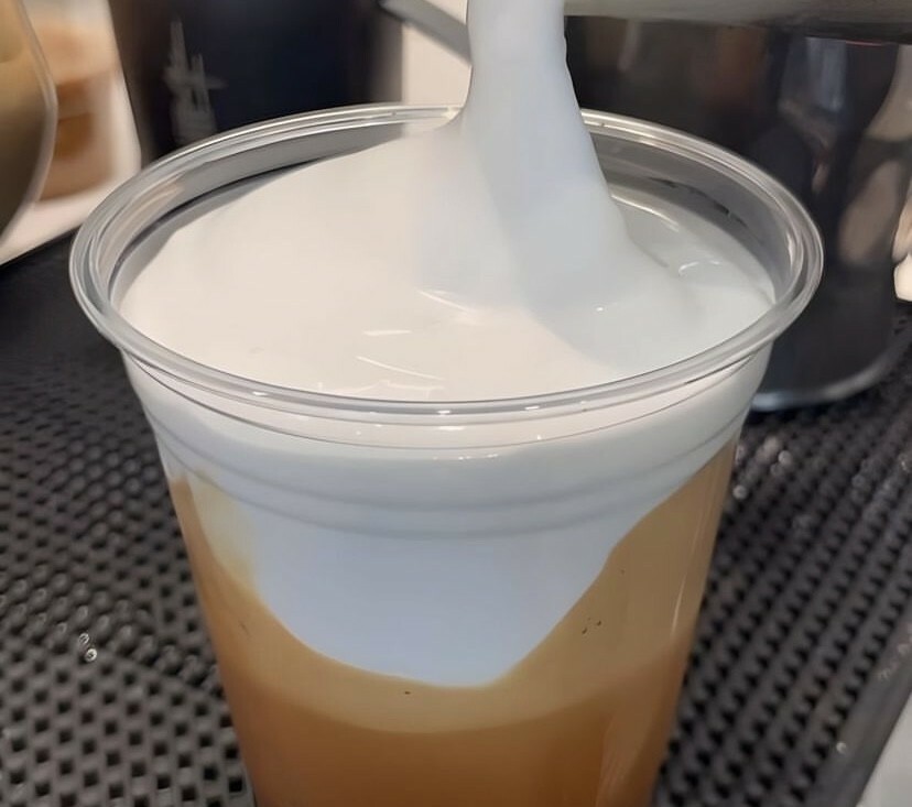 2. Under Pressure frothy coffee drink 1